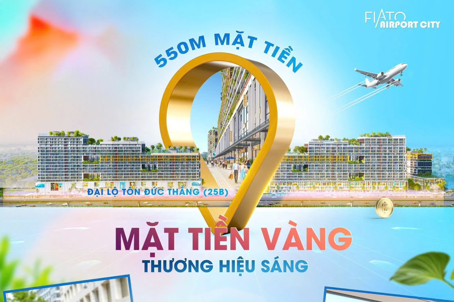 Bán shophouse khối đế fiato airport city nhơn trạch đồng nai.