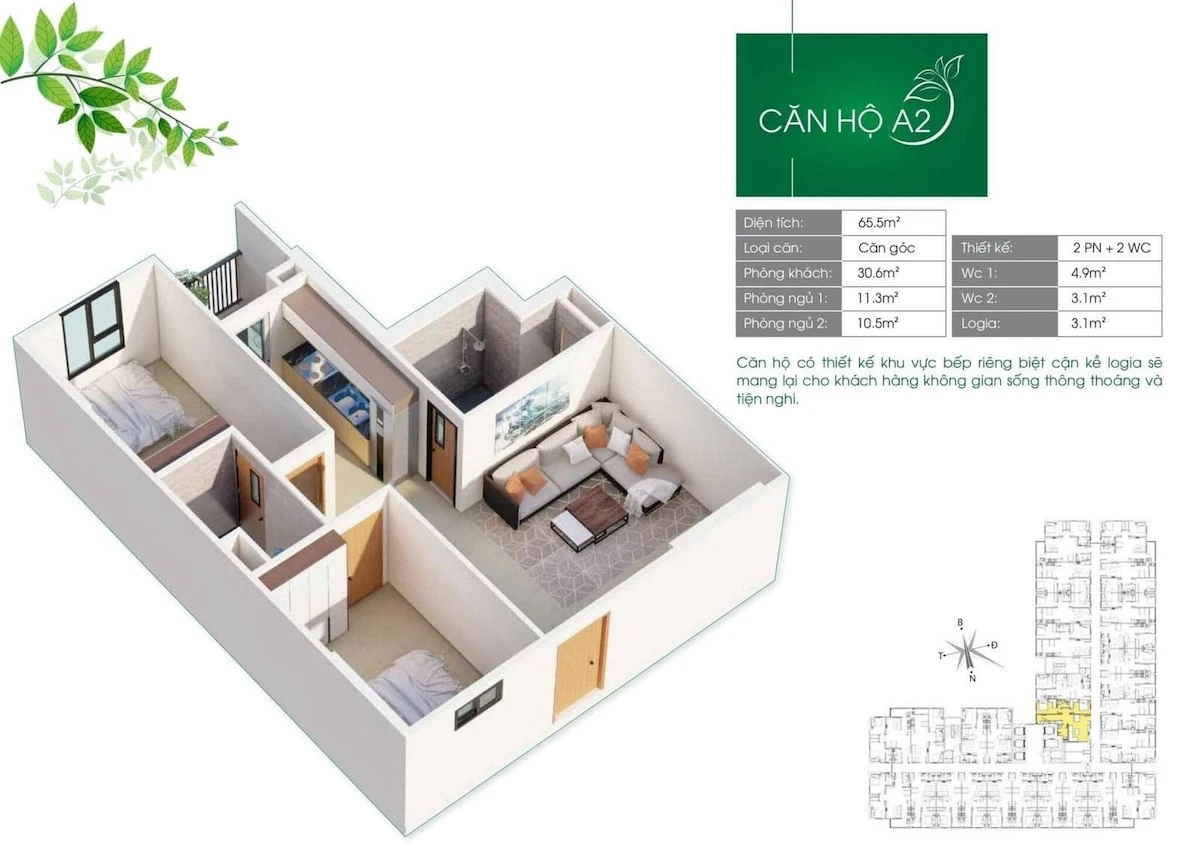 Cho thuê căn hộ chung cư dự án iec residences quy nhơn