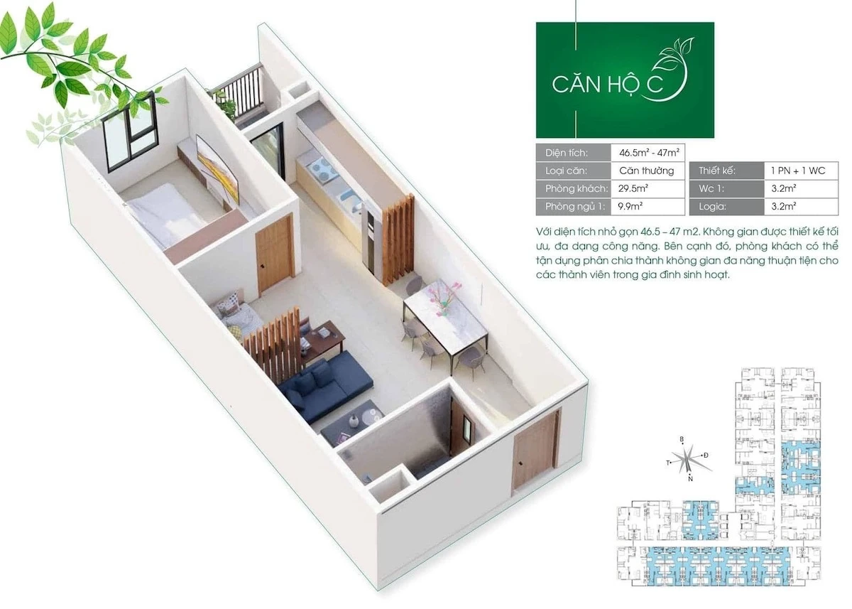 Cho thuê căn hộ chung cư dự án iec residences quy nhơn