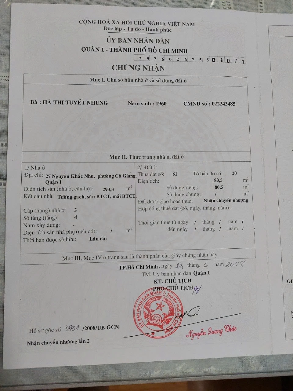 Bán nhà mặt tiền nguyễn khắc nhu tại phường cầu ông lãnh, hồ chí minh giá 200 tỷ