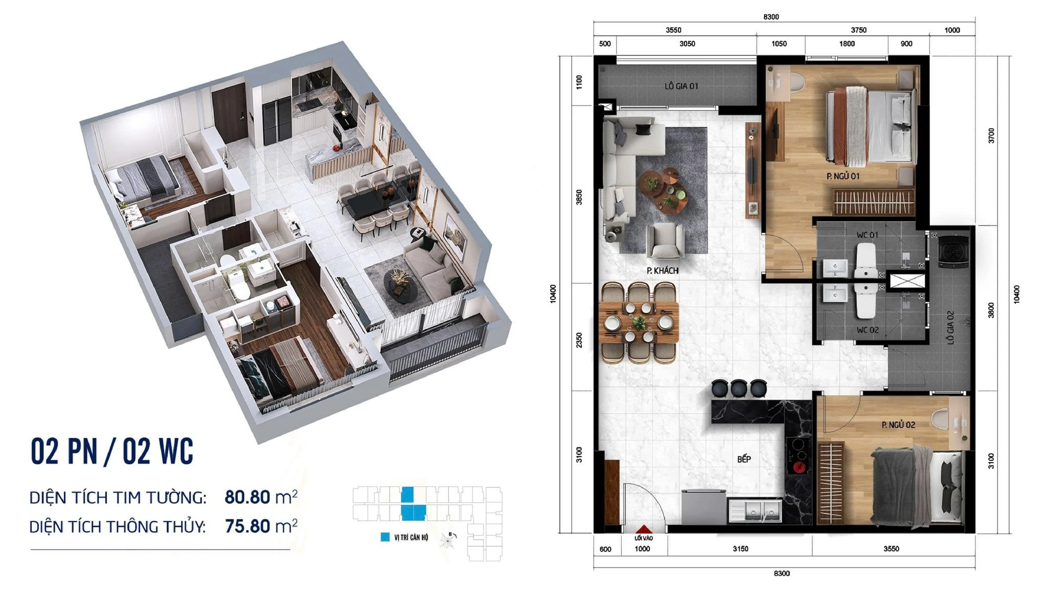 BÁN CĂN HỘ 2PN, 80M² TẠI DỰ ÁN SYMLIFE THUẬN AN GIÁ CHỦ ĐẦU TƯ