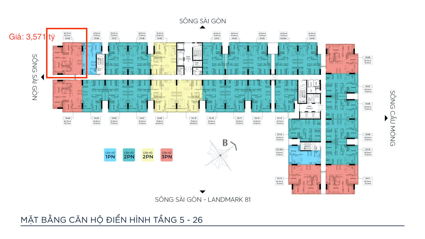 🌿 BÁN CĂN HỘ 3 PHÒNG NGỦ – DIỆN TÍCH RỘNG 92M² TẠI SYMLIFE THUẬN AN