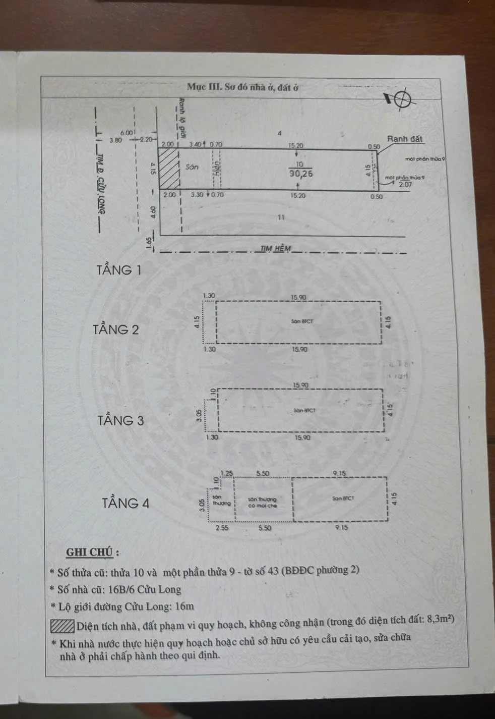 Bán nhà mặt tiền 68 cửu long Phường Tân Sơn Hòa, Hồ Chí Minh giá 32 tỷ