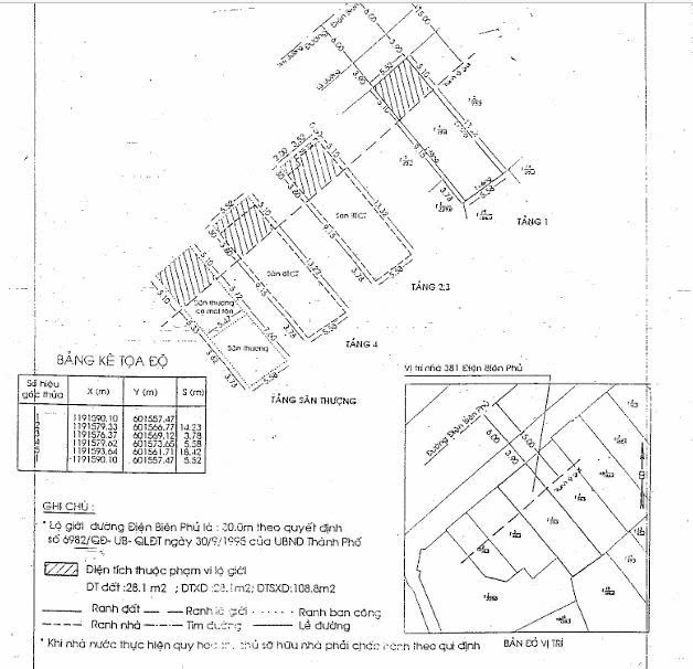 Bán nhà mặt tiền 381 điện biên phủ tại Phường Bàn Cờ, Hồ Chí Minh giá 38 tỷ
