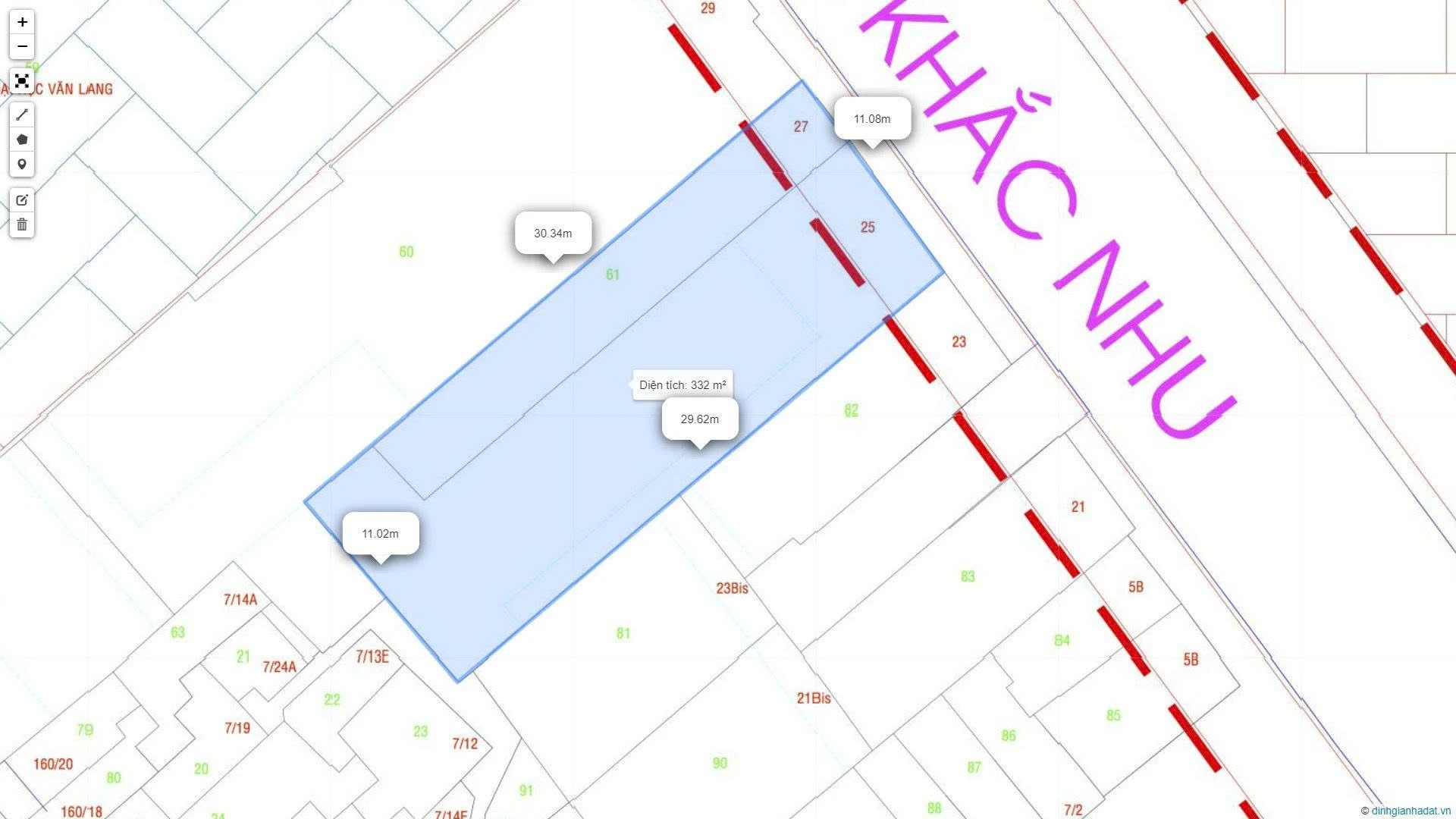 Bán nhà mặt tiền 25 - 27 Trần khắc nhu Phường Bến Thành, Hồ Chí Minh giá 185 tỷ
