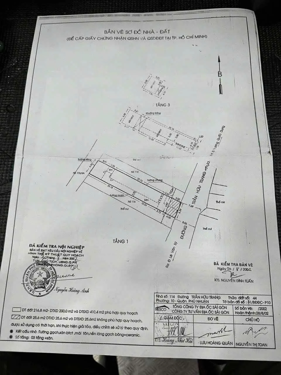 Bán nhà mặt tiền 114 trần hữu trang, Phường Phú Nhuận, Hồ Chí Minh giá 36 tỷ