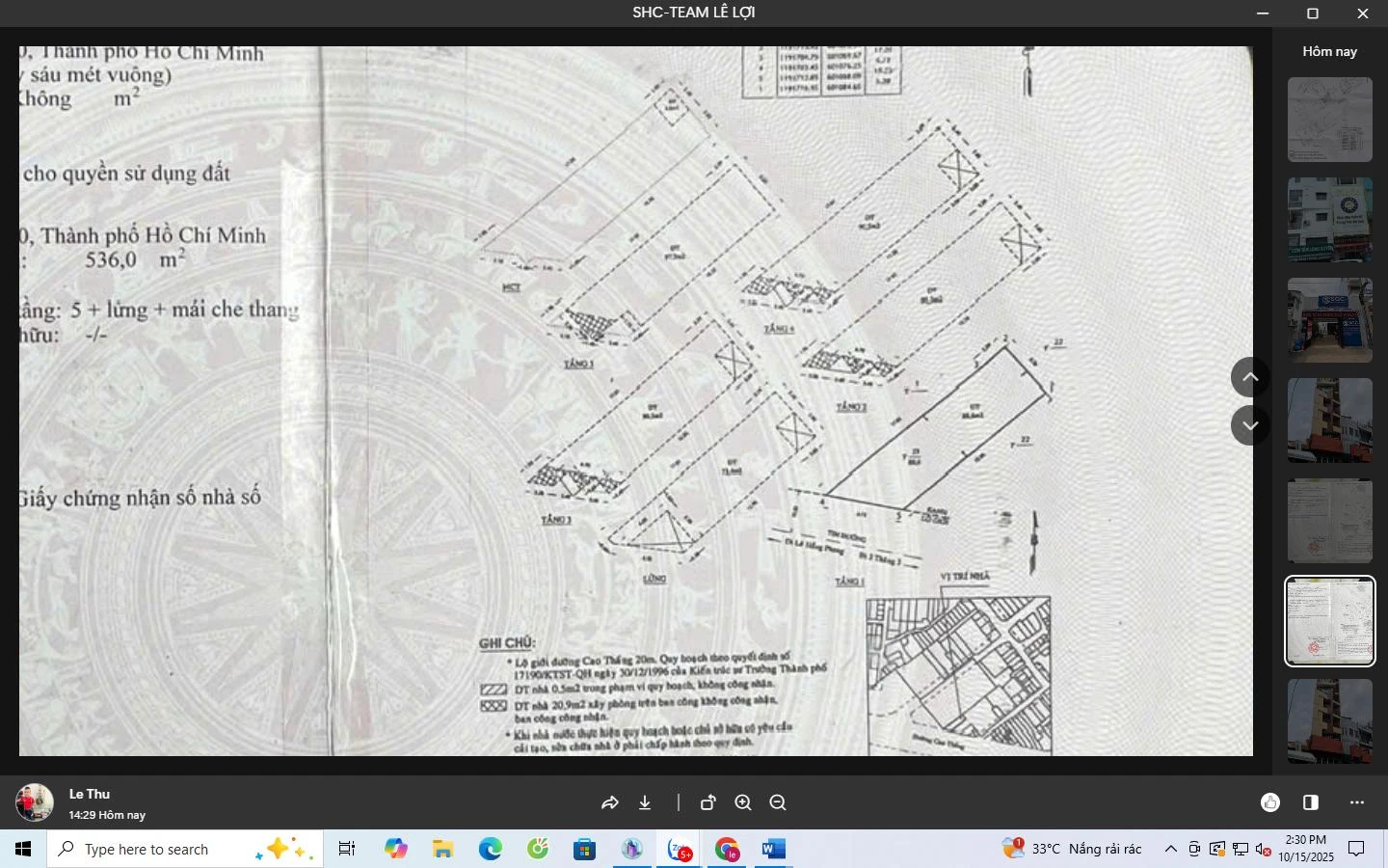 Bán nhà mặt tiền 240 cao thắng, Phường Diên Hồng, Hồ Chí Minh giá 49 tỷ  500 triệu
