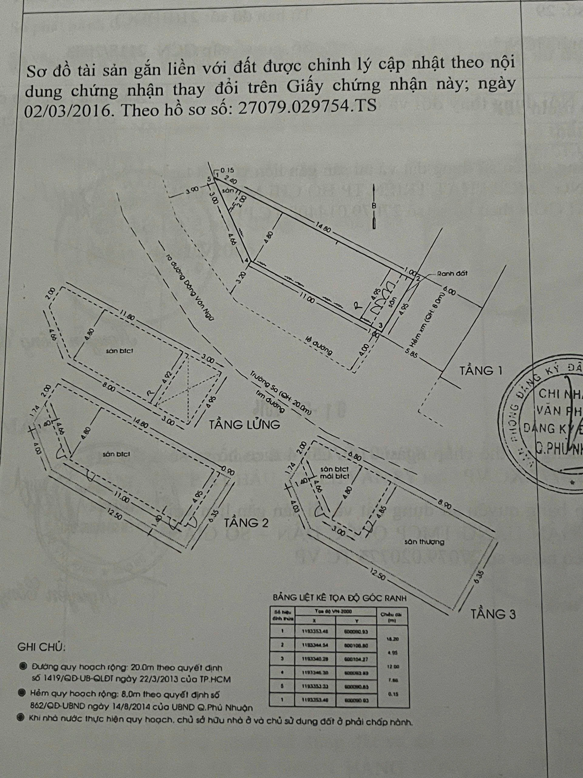 Bán nhà mặt tiền 1220 Trường Sa, Phường Cầu Kiệu, Hồ Chí Minh giá 26 tỷ  500 triệu