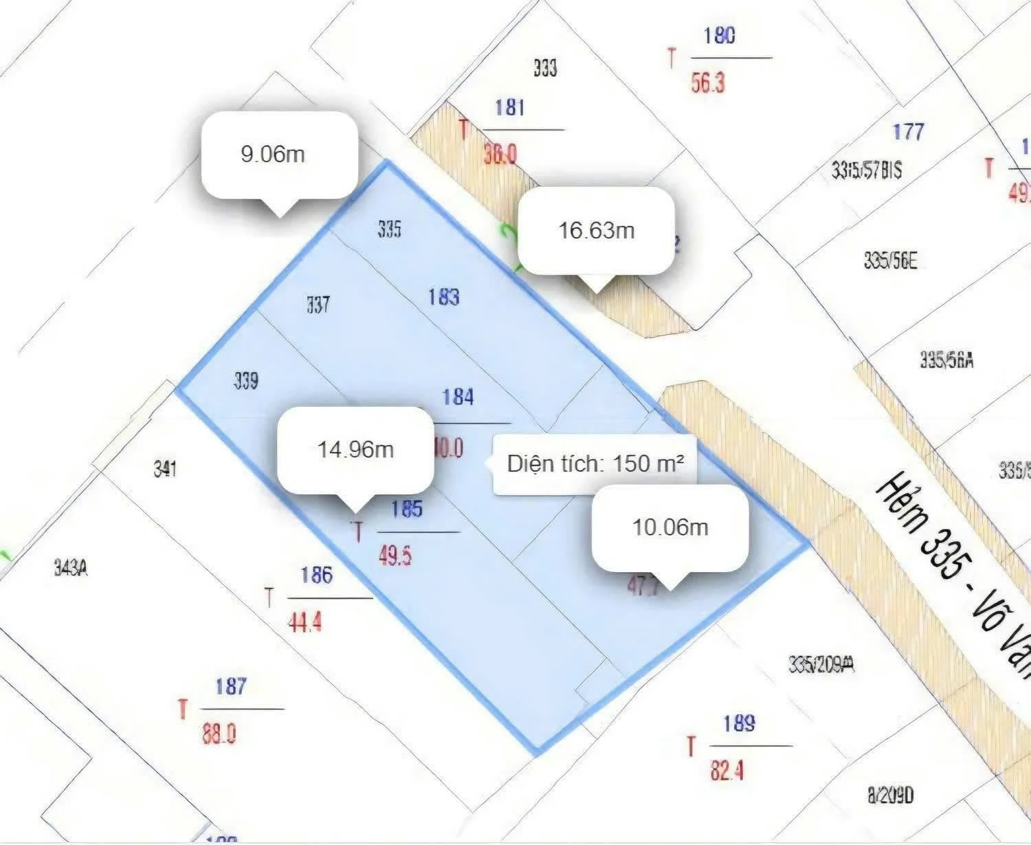 Bán nhà mặt tiền 335 -337 Võ Văn Tần, Phường Bàn Cờ, Hồ Chí Minh giá 120 tỷ