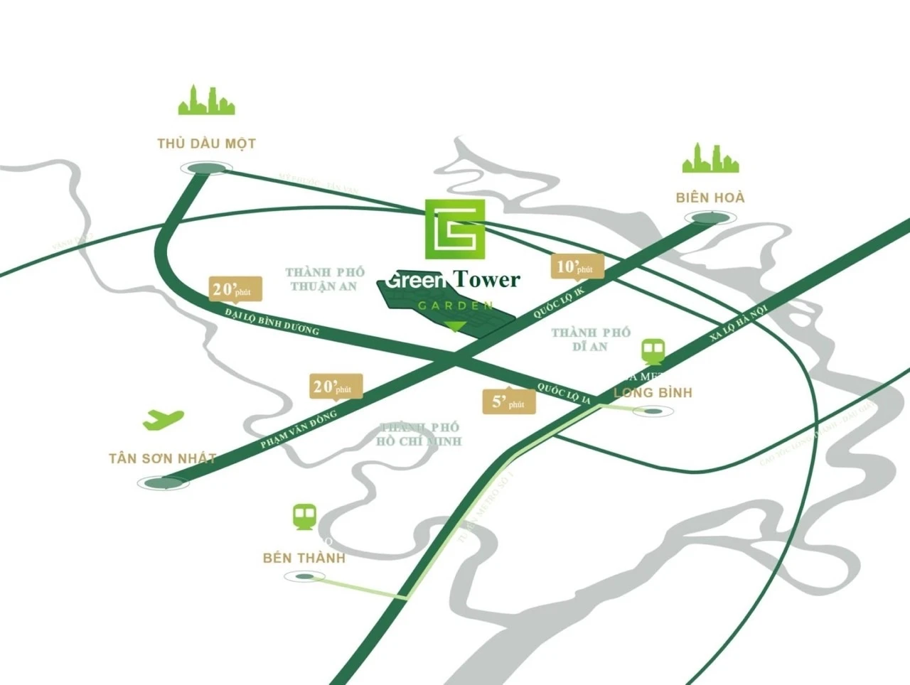 TBS Land Ra mắt dự án Green Skyline Căn hộ cao cấp trung tâm Dĩ An