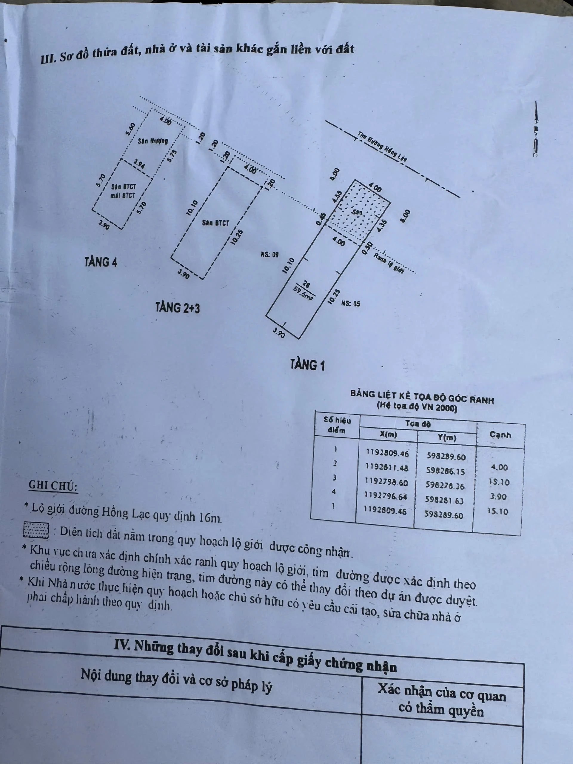 Bán nhà mặt tiền 7 Hồng Lạc, Phường Bảy Hiền, Hồ Chí Minh giá 11 tỷ  900 triệu