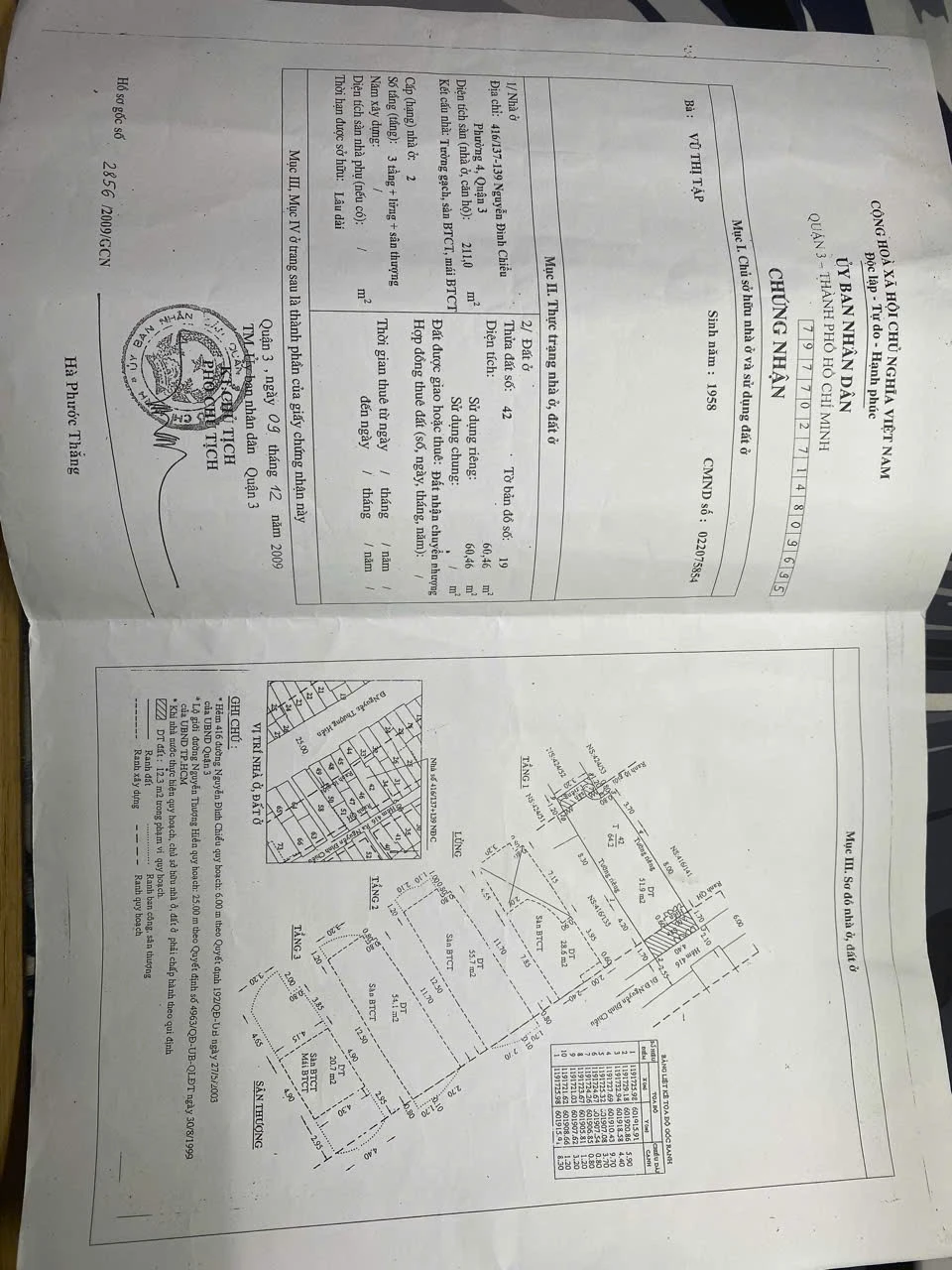 Bán nhà 416/137 - 139 nguyễn đình chiểu, Phường Xuân Hòa, Hồ Chí Minh giá 13 tỷ  600 triệu