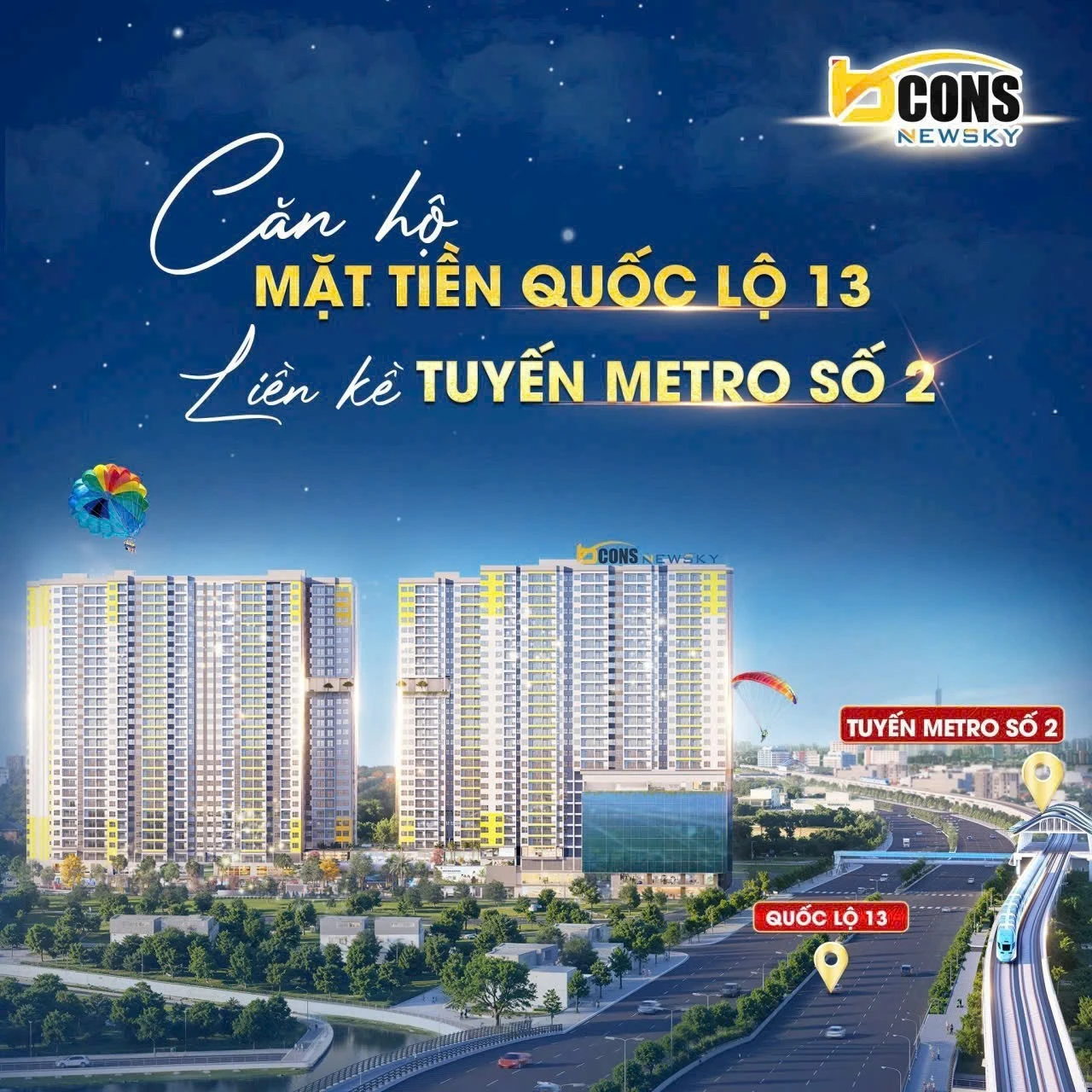 Chính Thức Booking Bcons NewSky Bình Dương Giai Đoạn 1 Giá tốt