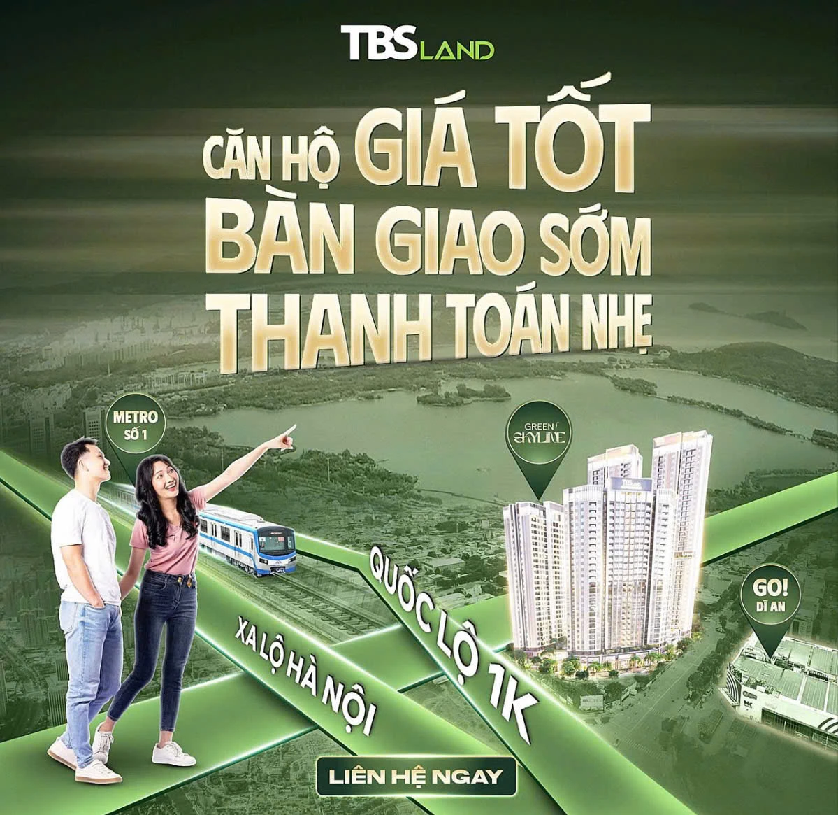 ĐĂNG KÝ BOOKING GREEN SKYLINE CHỈ TỪ 60TR/M2 GIAO NHÀ QUÝ 2/2026