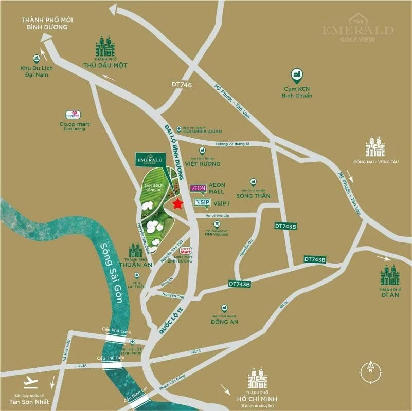 CĂN HỘ THE EMERALD GOLF VIEW – VIEW SÂN GOLF, Ở NGAY, CHỈ TỪ 1,9 TỶ 🌿