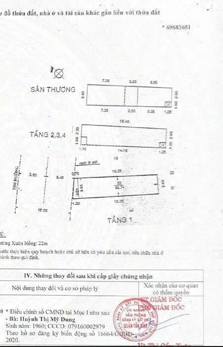 Bán nhà mặt tiền 2 xuân hồng, Phường Tân Sơn Nhất, Hồ Chí Minh giá 19 tỷ  500 triệu