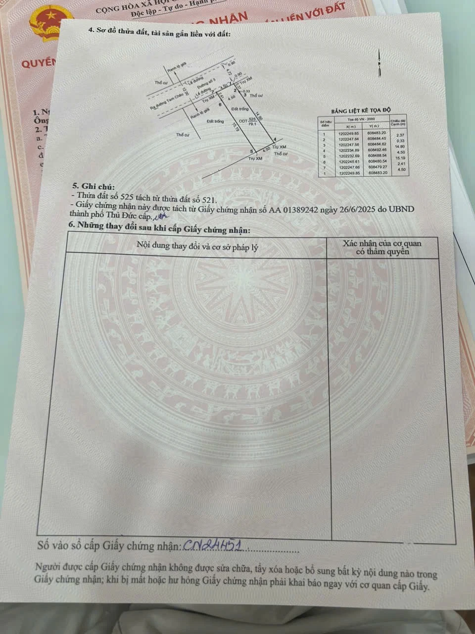 Bán Đất 4,5x17m Mặt Tiền Số 3 Phường Tam Bình Thủ Đức TpHCM