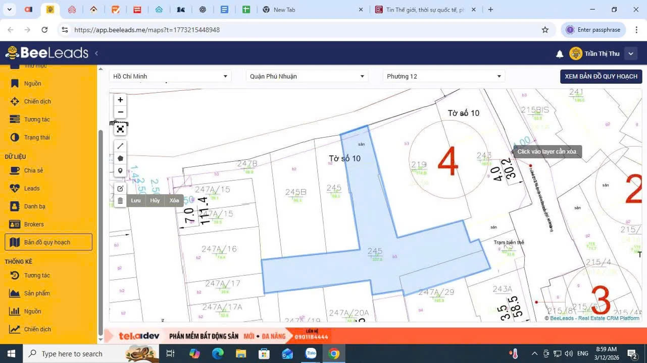 Bán nhà mặt tiền 245 Huỳnh Văn Bánh, Phường Phú Nhuận, Hồ Chí Minh giá 50 tỷ