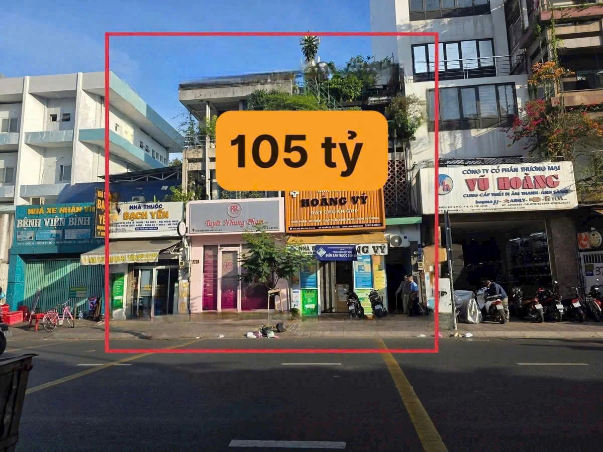 Bán nhà mặt tiền 373 Điện Biên Phủ, Phường Bàn Cờ, Hồ Chí Minh giá 105 tỷ