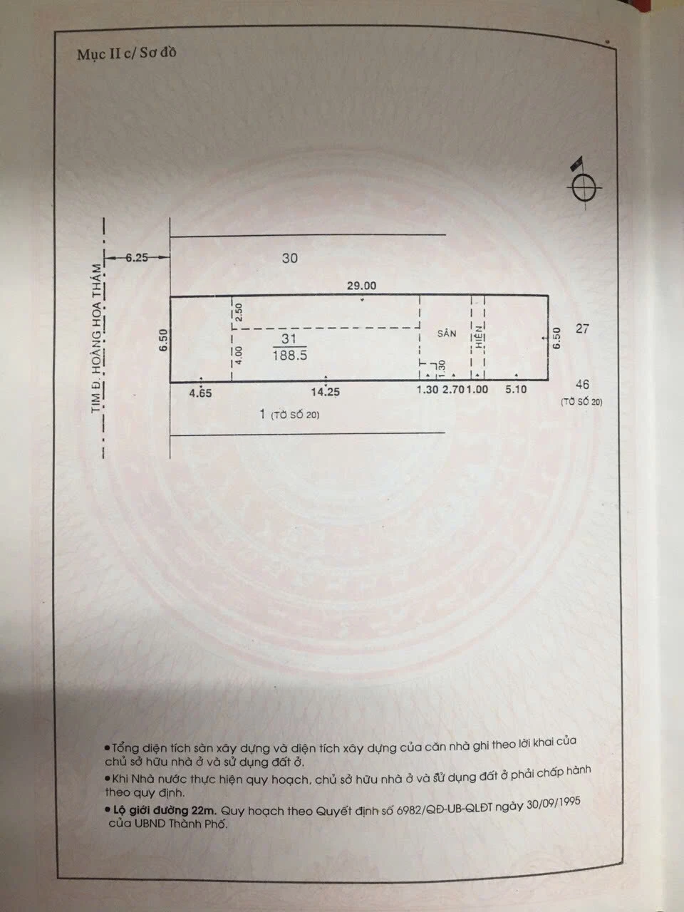 Bán nhà mặt tiền 114 hoàng hoa thám, Phường Bảy Hiền, Hồ Chí Minh giá 45 tỷ