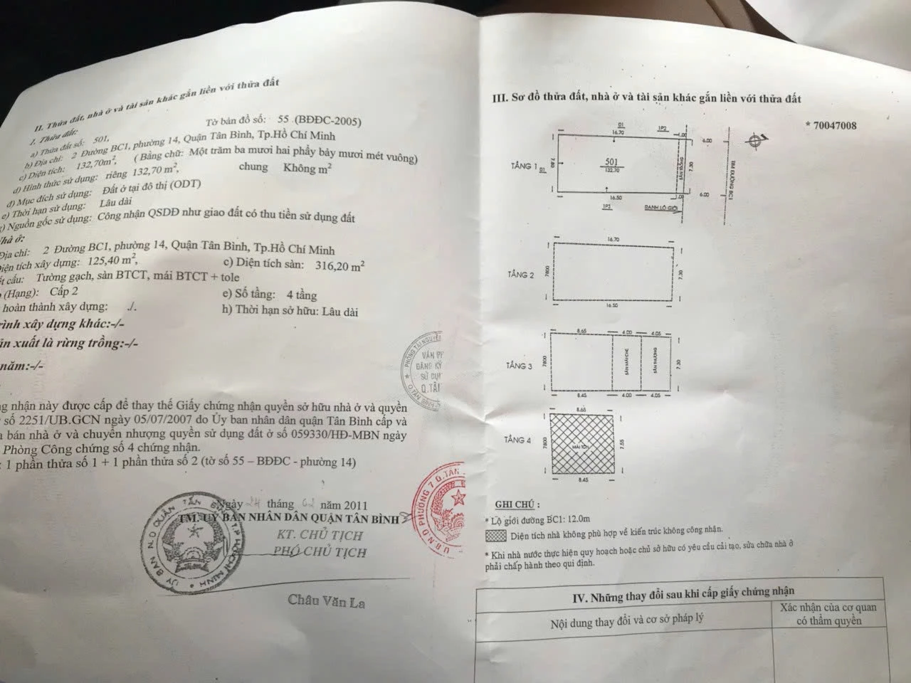 Bán nhà mặt tiền 2 Bàu Cát 1, Phường Bảy Hiền, Hồ Chí Minh giá 38 tỷ