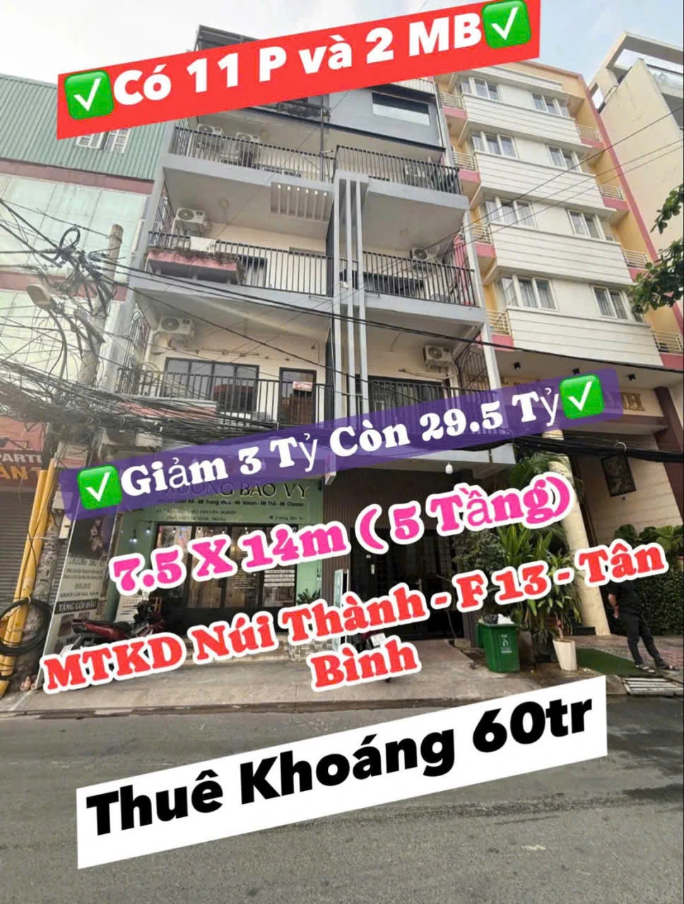 Bán nhà mặt tiền 3 núi thành, Phường Bảy Hiền, Hồ Chí Minh giá 27 tỷ  500 triệu
