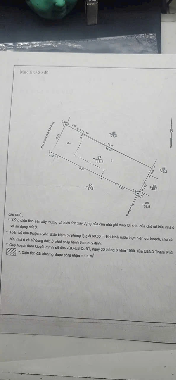 Bán chung cư Mini, CHDV tại Trần Văn Đang, Phường Nhiêu Lộc, Tp Hồ Chí Minh giá 18 tỷ  500 triệu