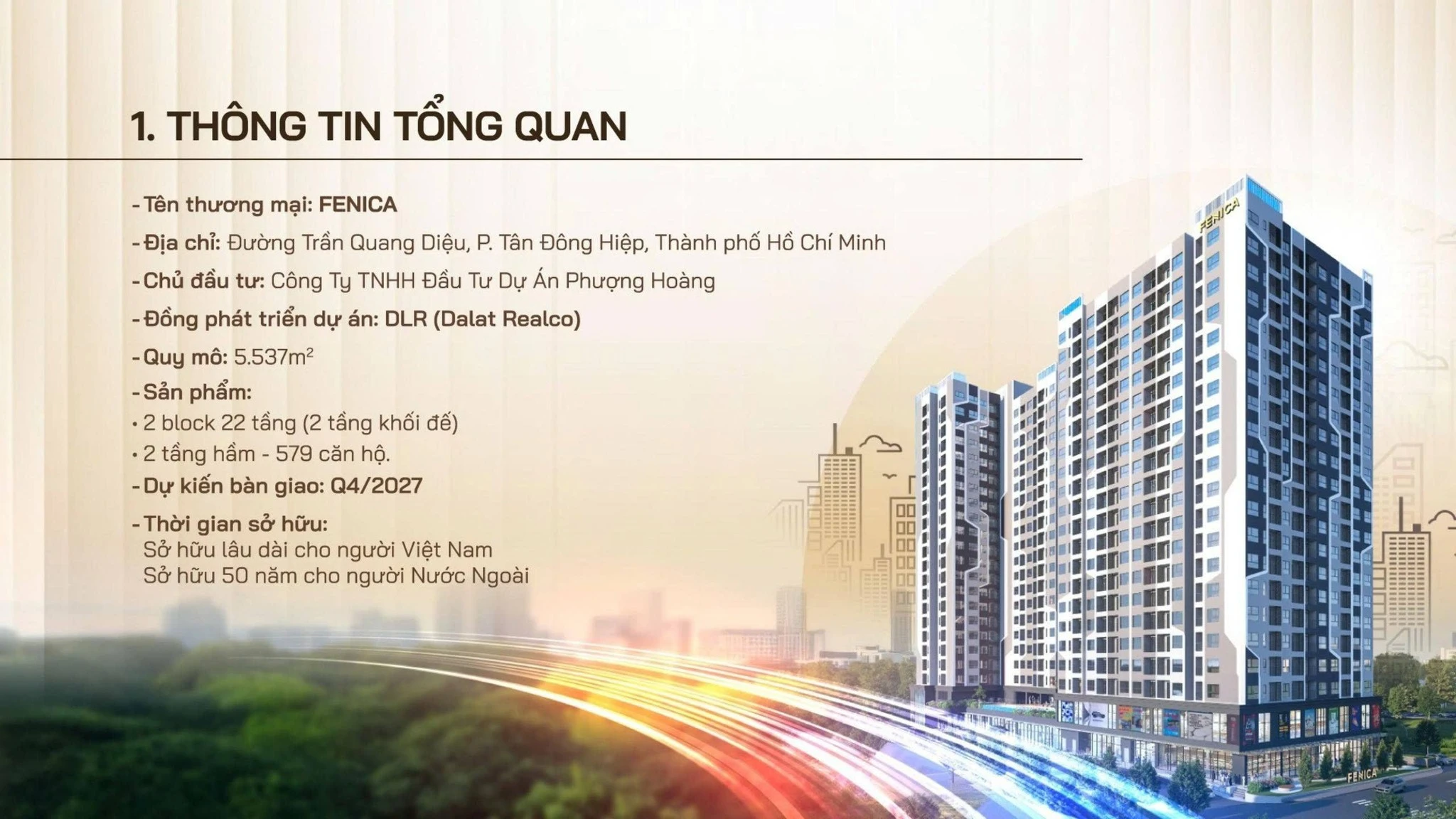 🔥CHÍNH THỨC BOOKING CĂN HỘ FENICA – GIÁ TỪ 1,6 TỶ GIÁP TP.HCM 🔥