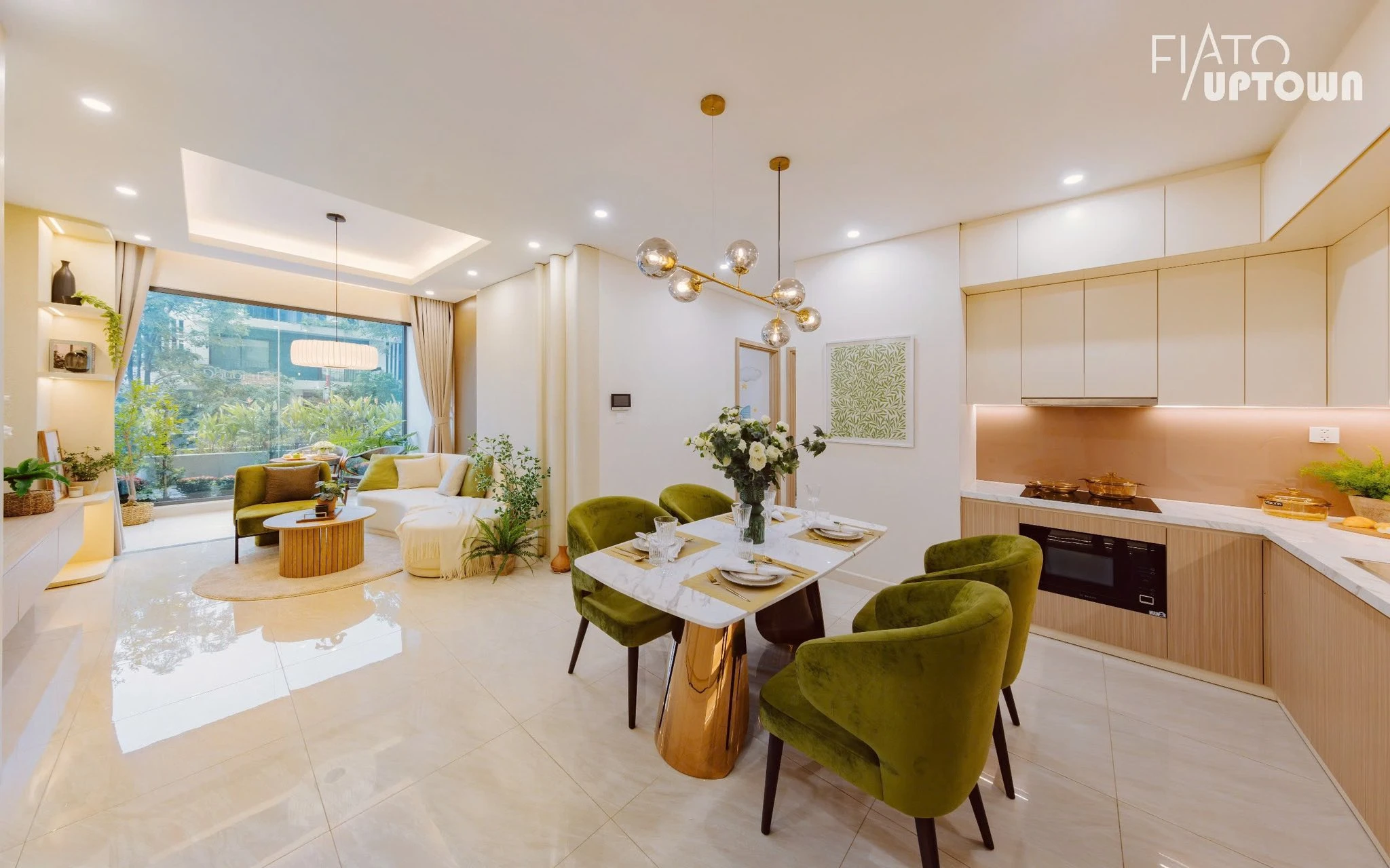 Bán Nhanh Căn Góc Block D 2PN, DT 87m2 Góc View Đẹp Fiato Uptown