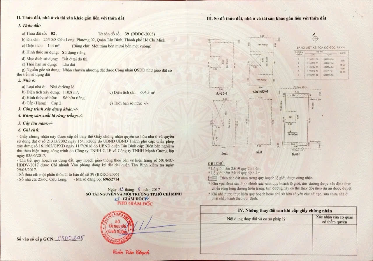 Bán Văn Phòng, Toà Nhà 25/17/8 Cửu Long, Phường Tân Sơn Hòa, Tp Hồ Chí Minh giá 40 tỷ