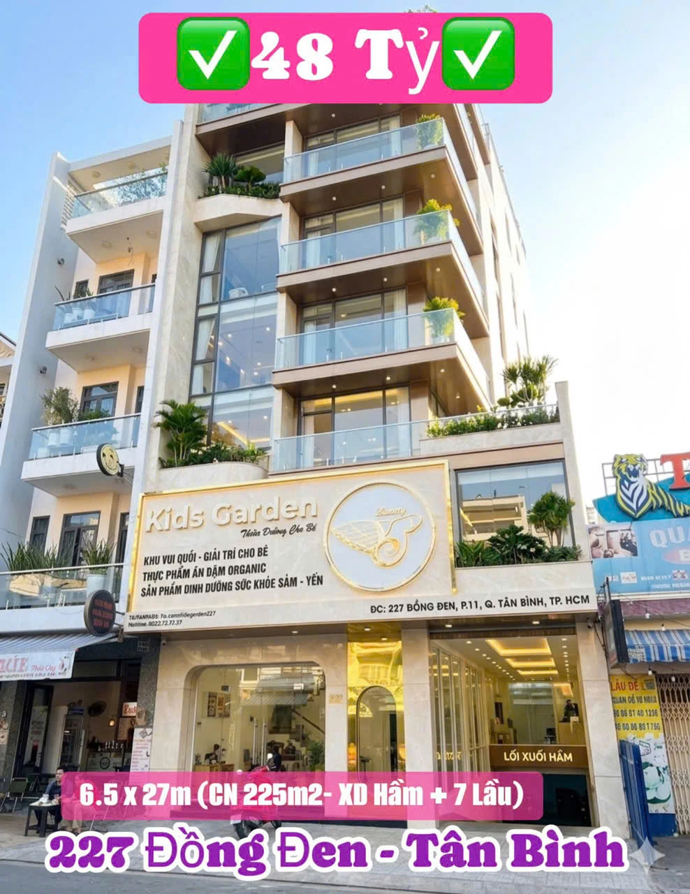 Bán Biệt thự 227 Đồng Đen, Phường Bảy Hiền, Tp Hồ Chí Minh giá 48 tỷ