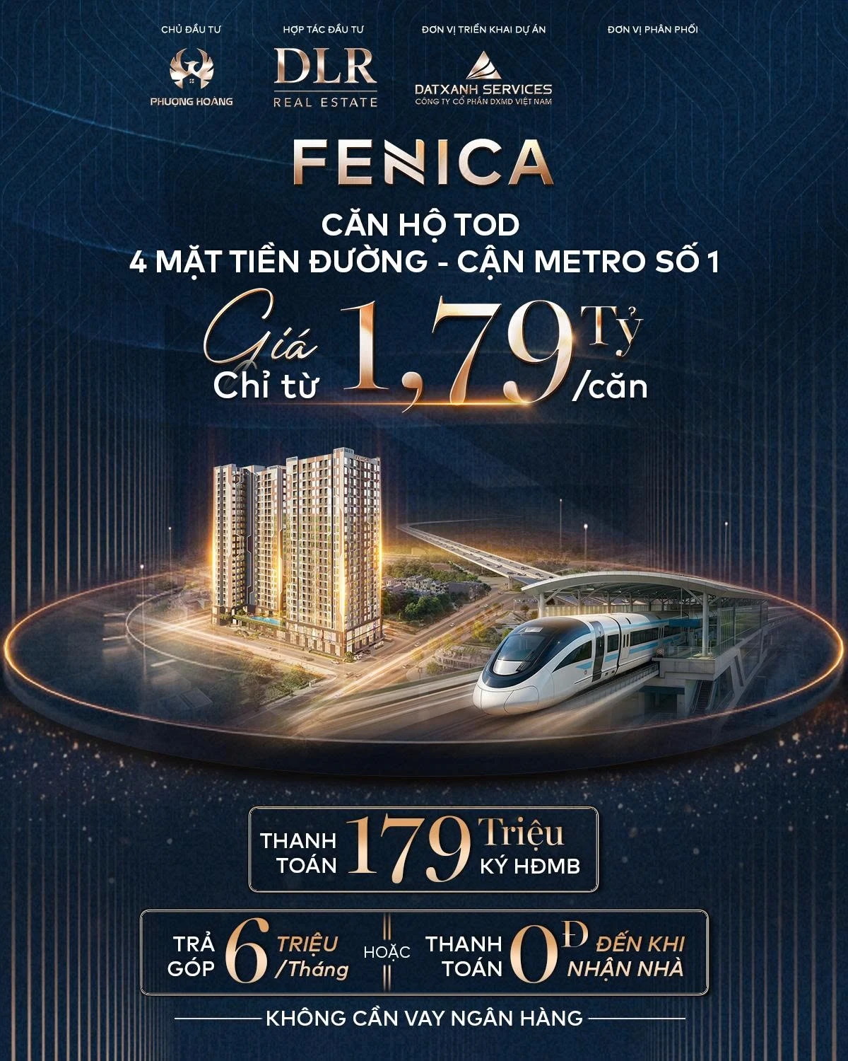 Bán căn hộ chung cư dự án Fenica tại Trần Quang Diệu, Phường Dĩ An, Tp Hồ Chí Minh