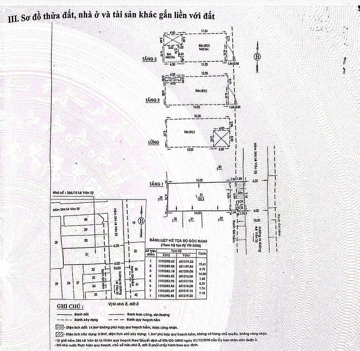 Bán 386/15 Lê Văn Sỹ, Phường Nhiêu Lộc, Tp Hồ Chí Minh giá 38 tỷ