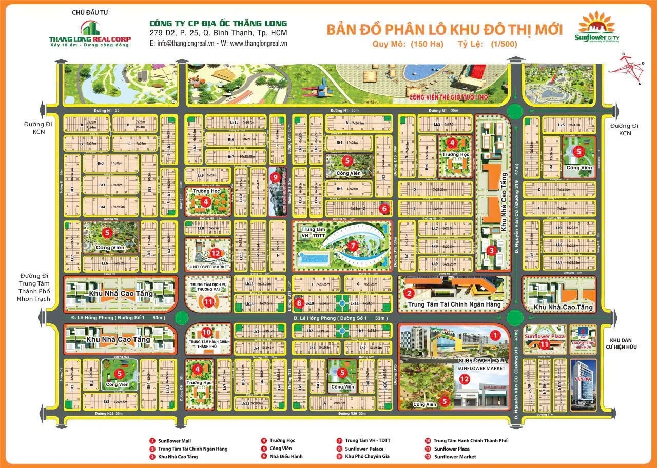 Bán đất nền dự án dự án Sunflower City tại Lê Hồng Phong, Xã Phước An, Đồng Nai giá 1 tỷ  400 triệu