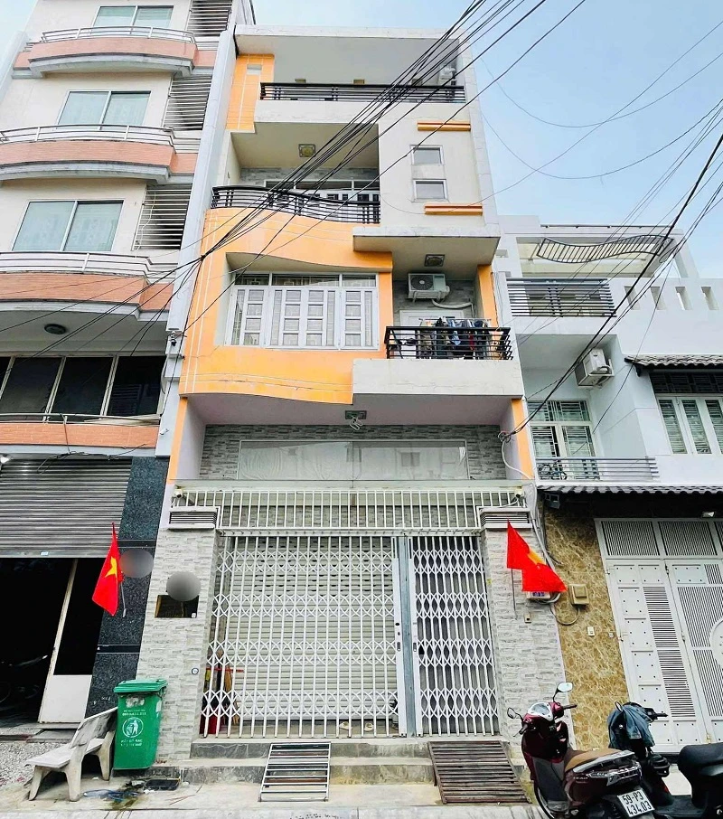 Bán CHDV HXH Nguyễn Thái Bình, P12, Tân Bình, 86m2, 5 tầng, nở hậu, giá rẻ