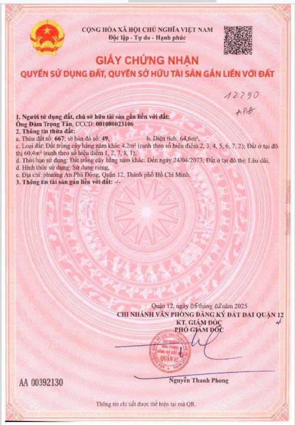 🔥 BÁN ĐẤT 1/ SÔNG VÀM THUẬT – KHU SƠN CA 8 – GIÁ TỐT ĐẦU TƯ 🔥