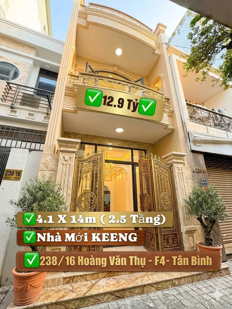 Bán nhà 238/16 Hoàng Văn Thụ, Phường Tân Sơn Nhất, Tp Hồ Chí Minh giá 12 tỷ  900 triệu