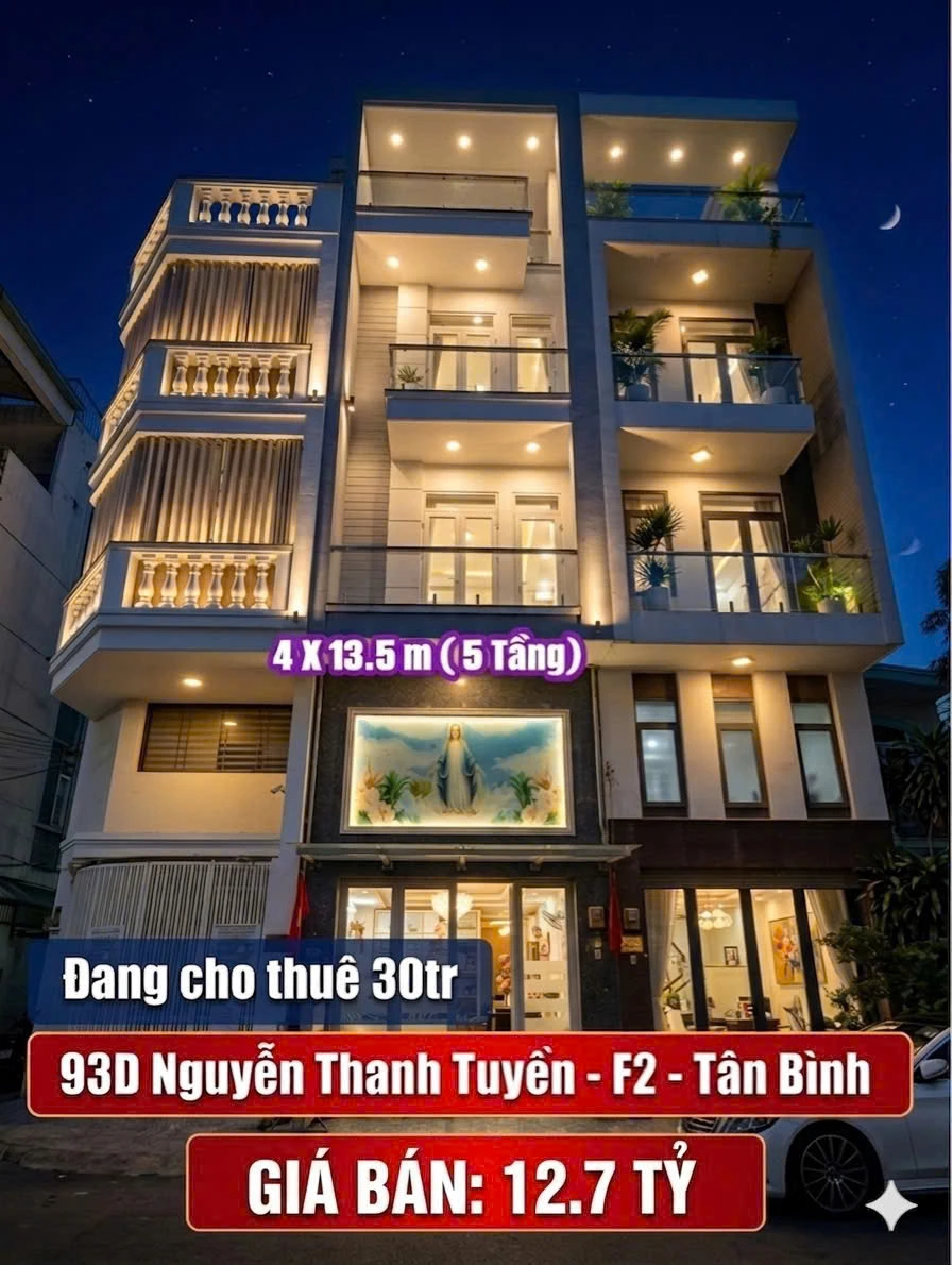 Bán nhà mặt tiền 93D Nguyễn Thanh Tuyền, Phường Tân Sơn Hòa, Tp Hồ Chí Minh giá 11 tỷ  900 triệu