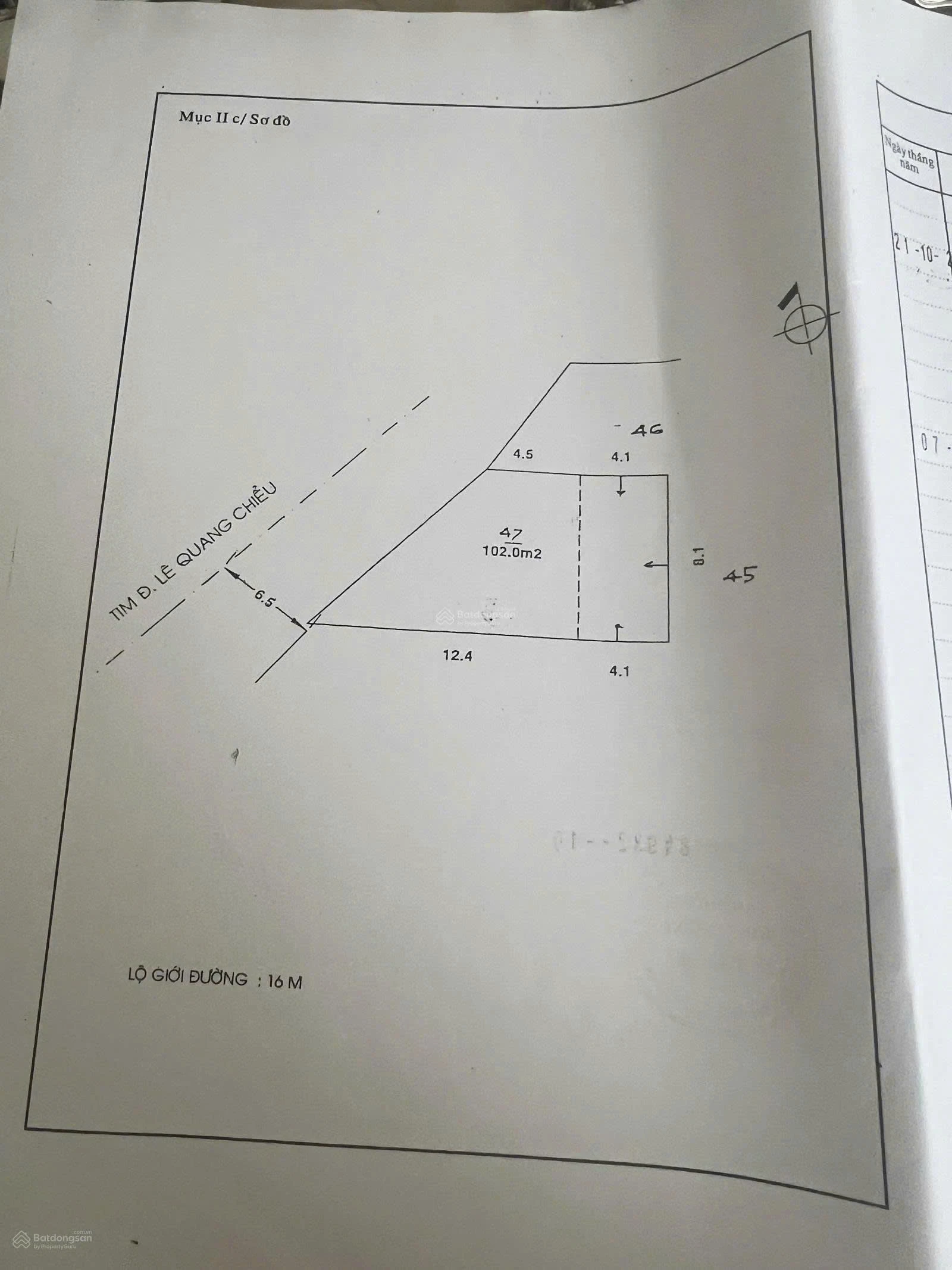 Bán nhà mặt tiền 4 Lê Quang Chiểu, Phường   Tân Phú, Tp Hồ Chí Minh giá 13 tỷ  100 triệu