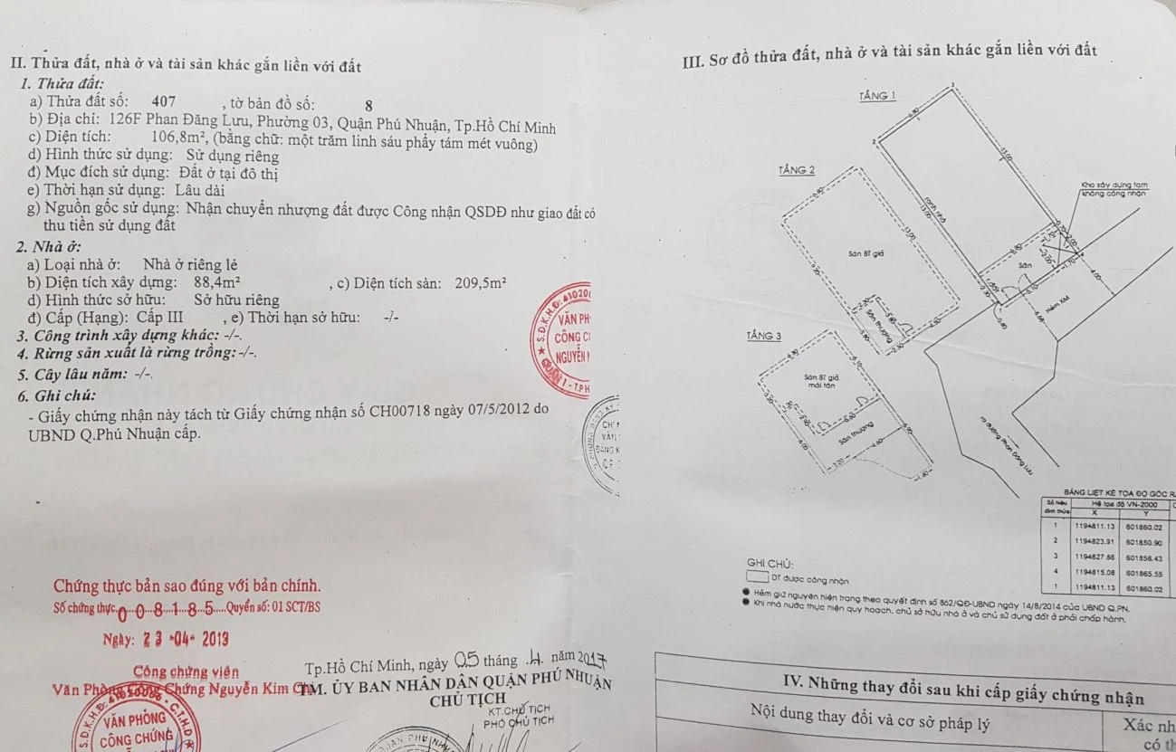 Bán nhà 126F Phan Đăng Lưu, Phường Đức Nhuận, Tp Hồ Chí Minh giá 26 tỷ