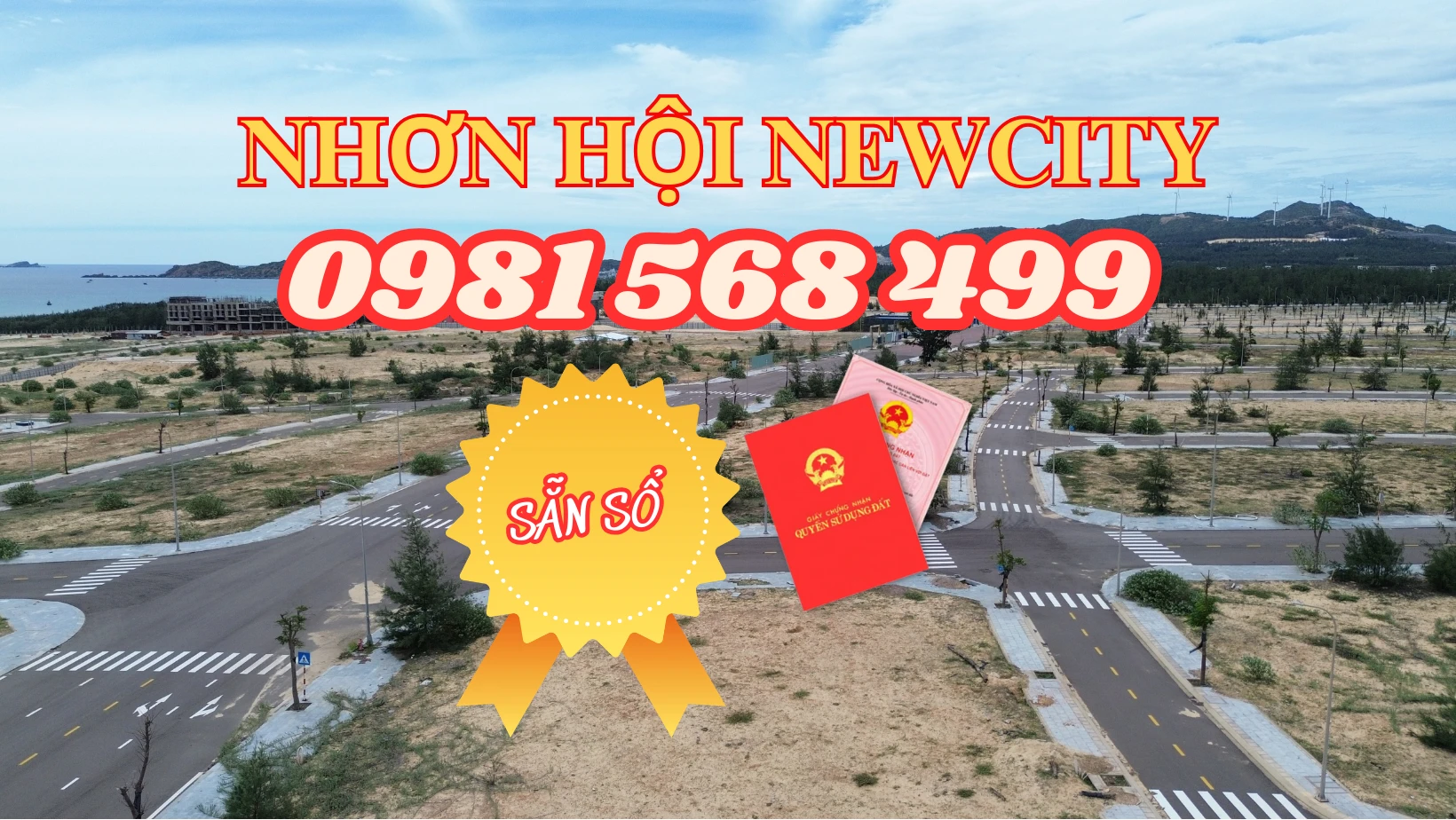 Chính chủ cần bán gấp nền đẹp cách biển 200m dự án Nhơn Hội Newcity