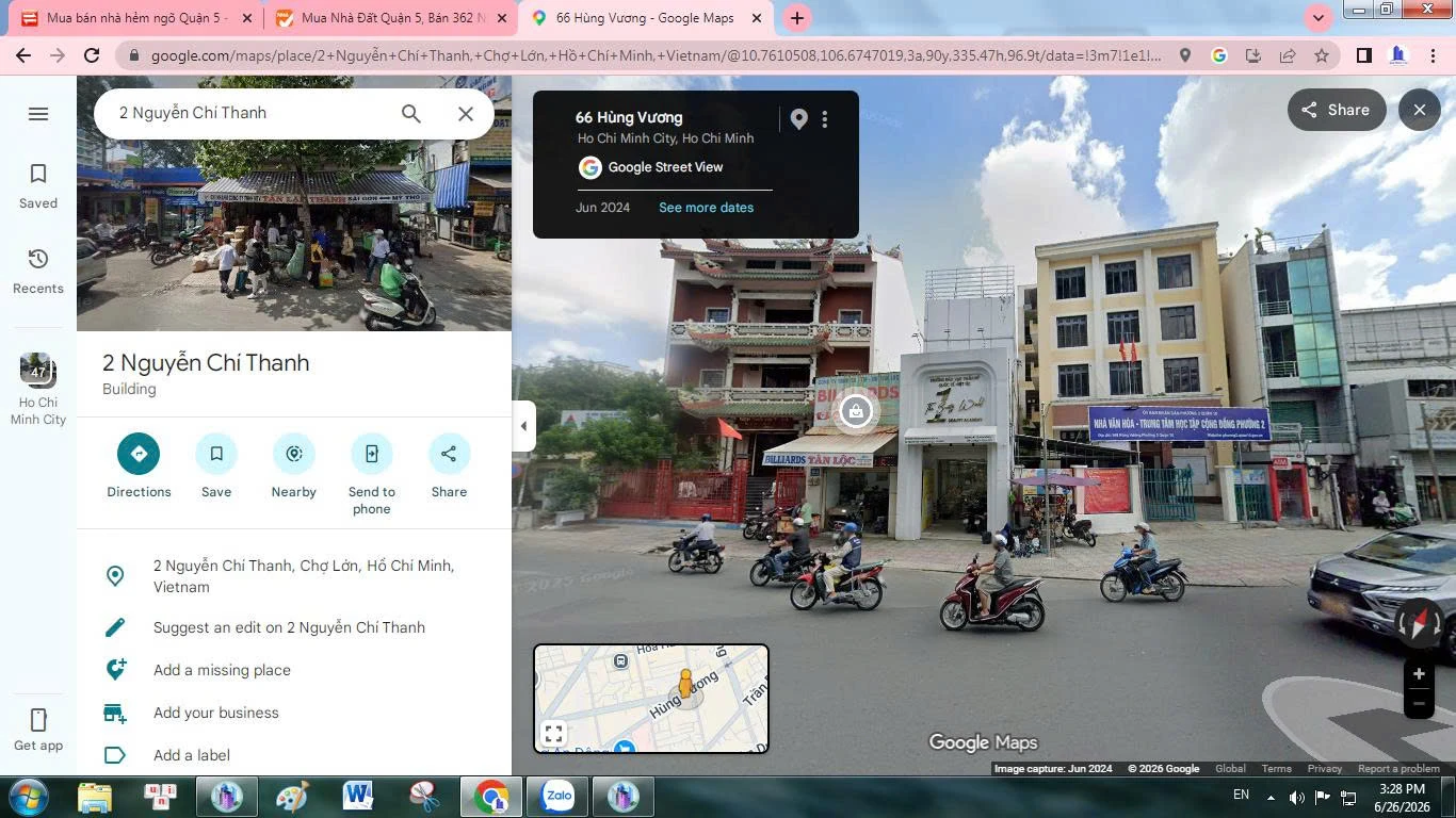 Bán nhà mặt tiền 2 Nguyễn Chí Thanh, Phường Vườn Lài, Tp Hồ Chí Minh giá 32 tỷ  800 triệu