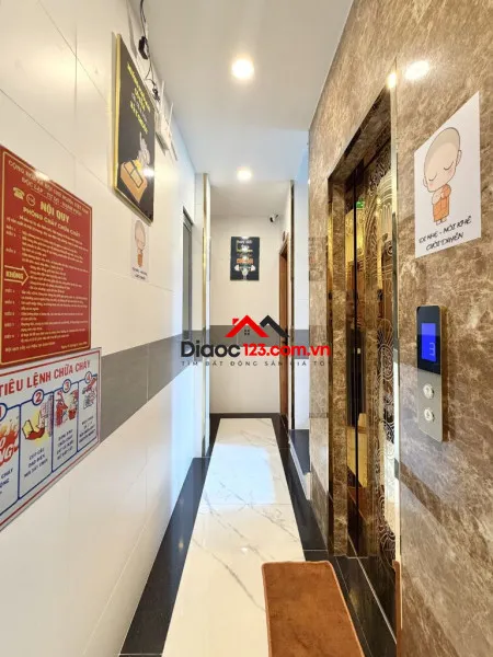 Tòa chdc 5 tầng xây mới - lê quang định bình thạnh - 106m2(7.3 x 15) - thang máy - chỉ 27.9 tỷ.