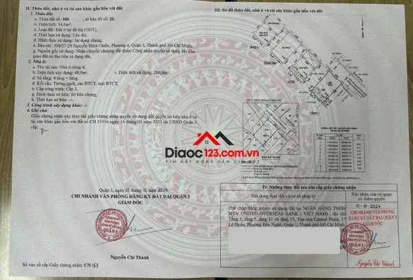 Bán chdv 390/27-29 nguyễn đình chiểu, phường bàn cờ, tp hồ chí minh giá 17 tỷ  500 triệu