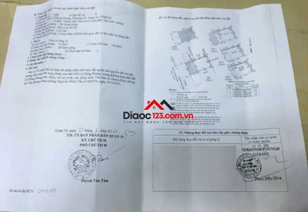 Bán nhà mặt tiền 478 lê hồng phong, phường vườn lài, tp hồ chí minh giá 12 tỷ  500 triệu