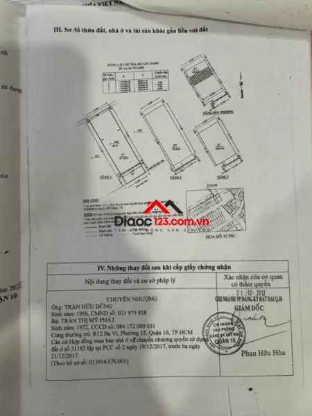 Bán nhà mặt tiền 42/45 trần thiện chánh, phường hòa hưng, tp hồ chí minh giá 21 tỷ