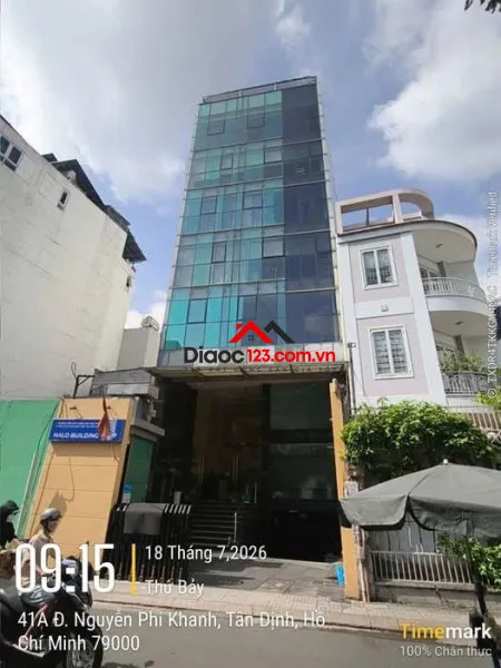 Bán văn phòng, toà nhà 41a nguyễn phi khanh, phường tân định, tp hồ chí minh giá 110 tỷ