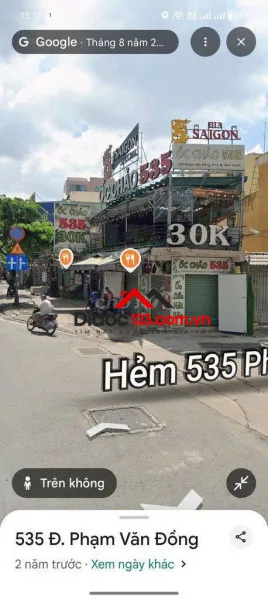 Bán nhà mặt tiền 535 phạm văn đồng, phường bình lợi trung, tp hồ chí minh giá 14 tỷ  500 triệu