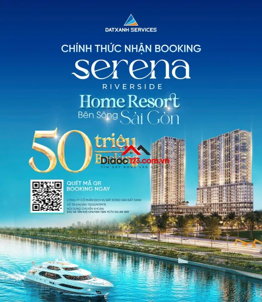 Chính thức nhận booking serena riverside lái thiêu giá gốc chủ đầu tư