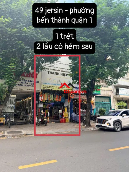 Bán nhà mặt tiền yersin p. bến thành q.1 – 68,32m² 3 tầng – giá 40 tỷ